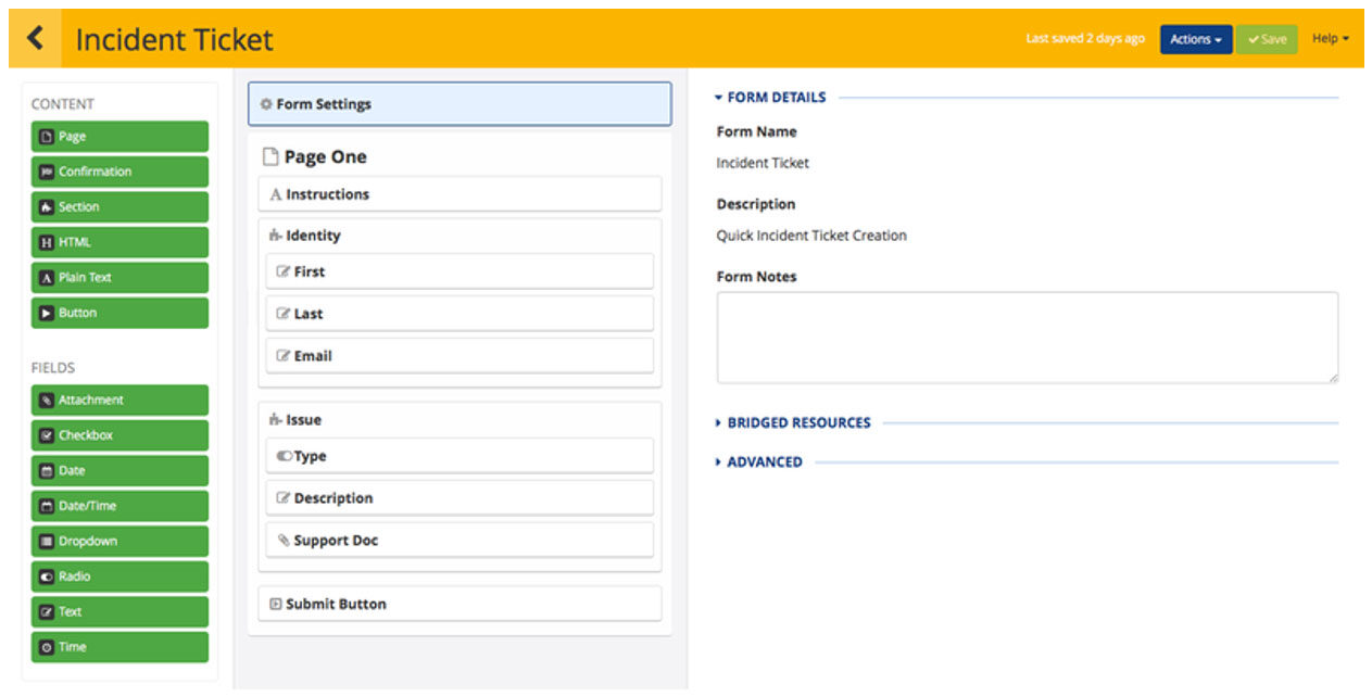Kinetic Data’s Form Builder Prior 2023