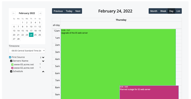 Calendar- Day View