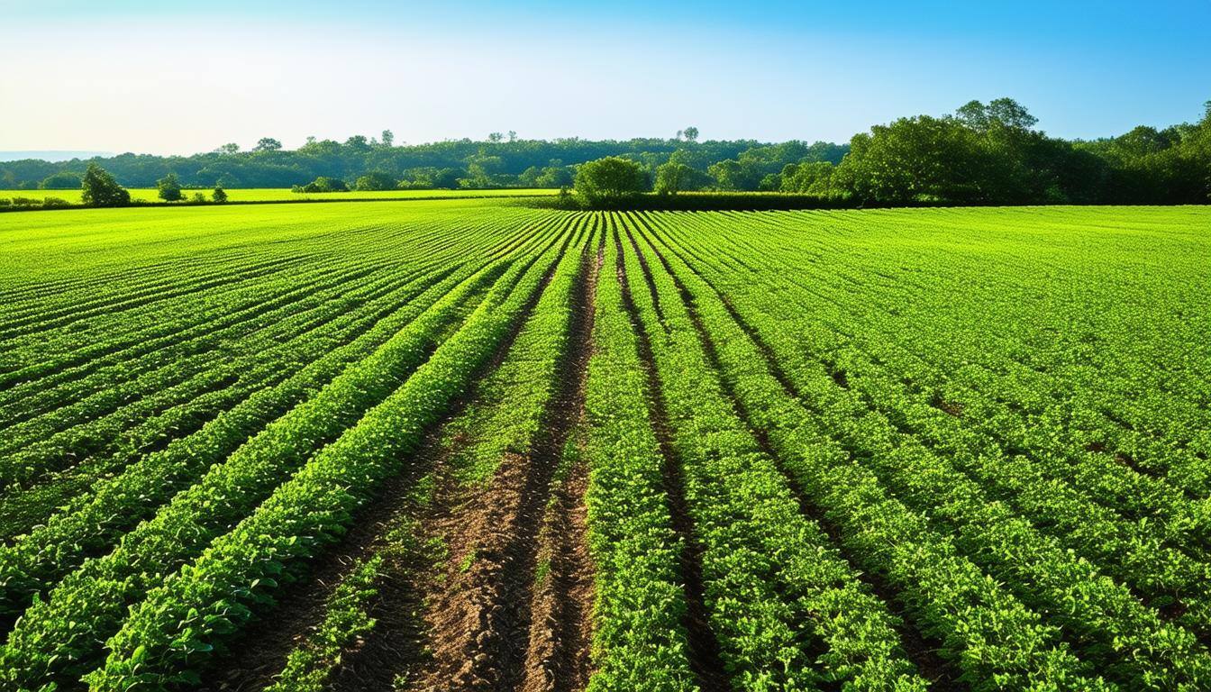 large agriculture field