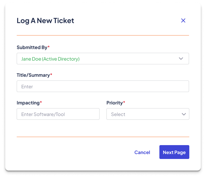 screenshot of a Kinetic Data form